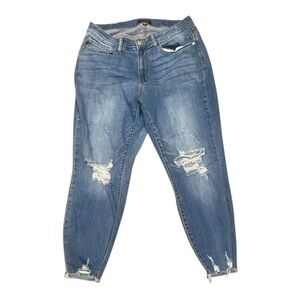 Judy Blue Women's High Waist Skinny Jeans Skinny Fit Light  Med Wash Size 16W